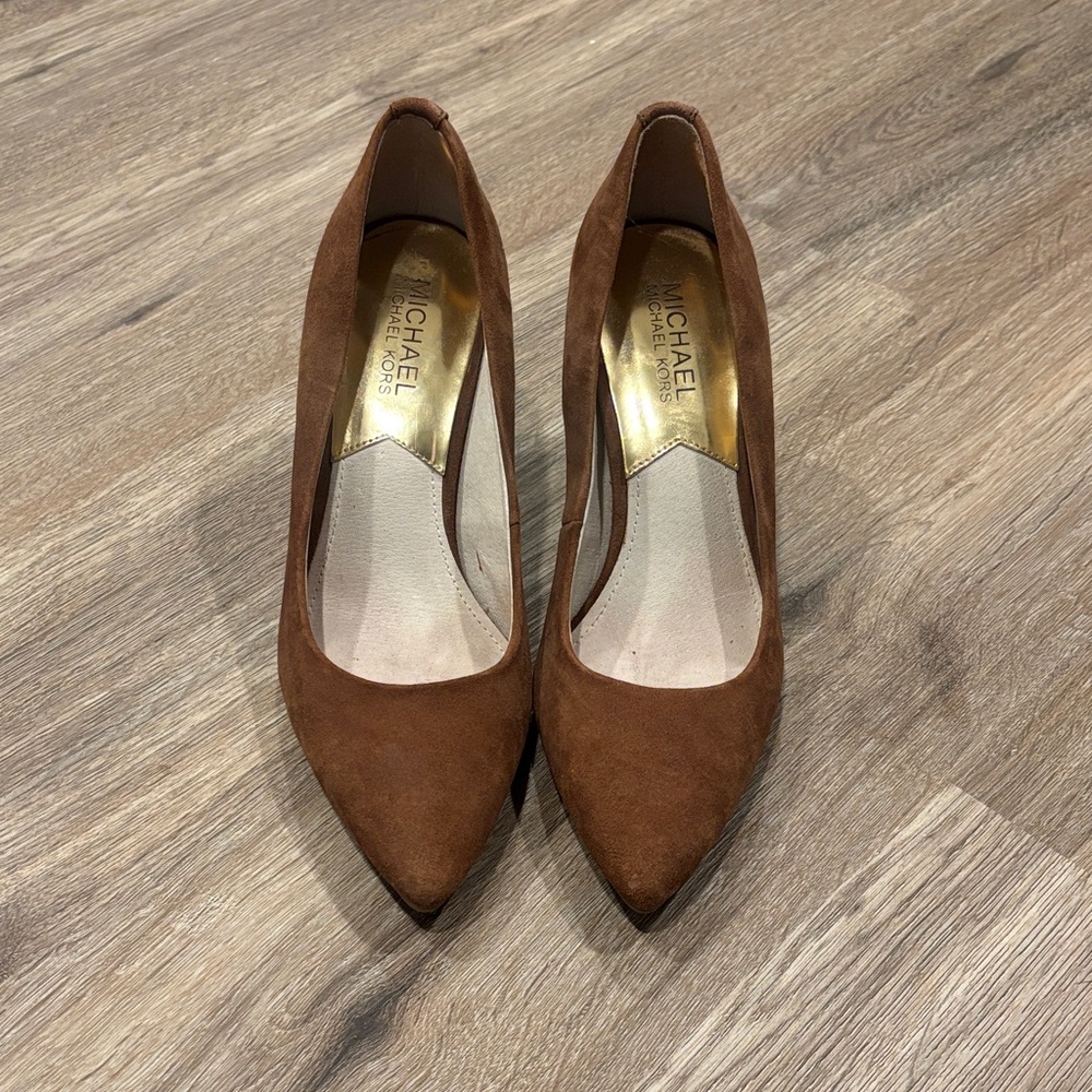 Michael Kors Chestnut Suede Women's Heels